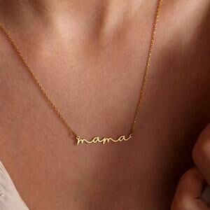 NWT, Gold 'Mama' Necklace